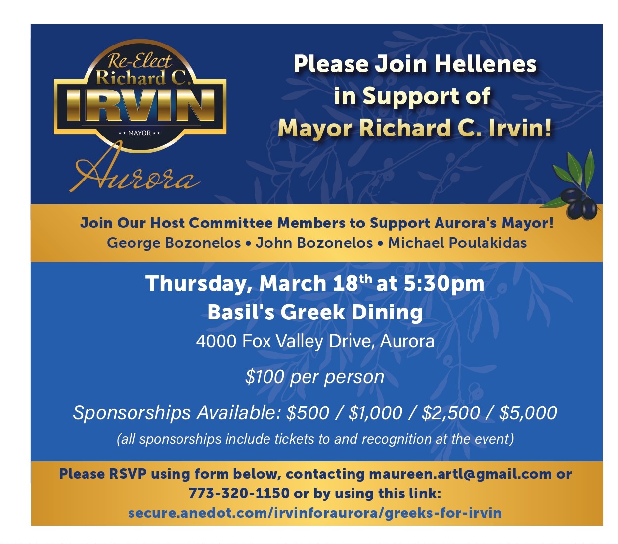 Mayor Irvin Greek Event